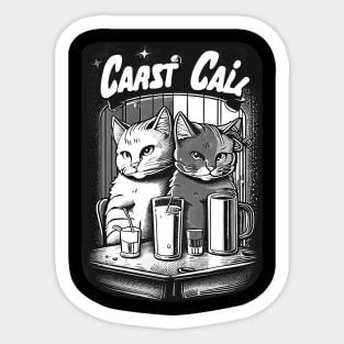 Cat in Bar Sticker